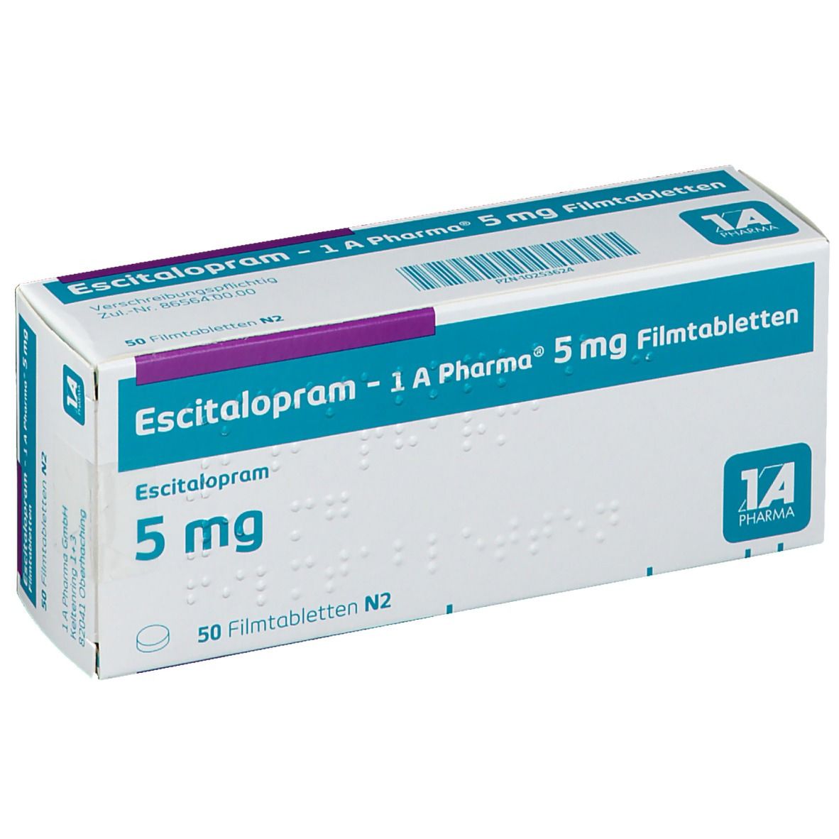 Escitalopram 1A Pharma 5Mg 50 St Mit Dem E Rezept Kaufen Shop Apotheke