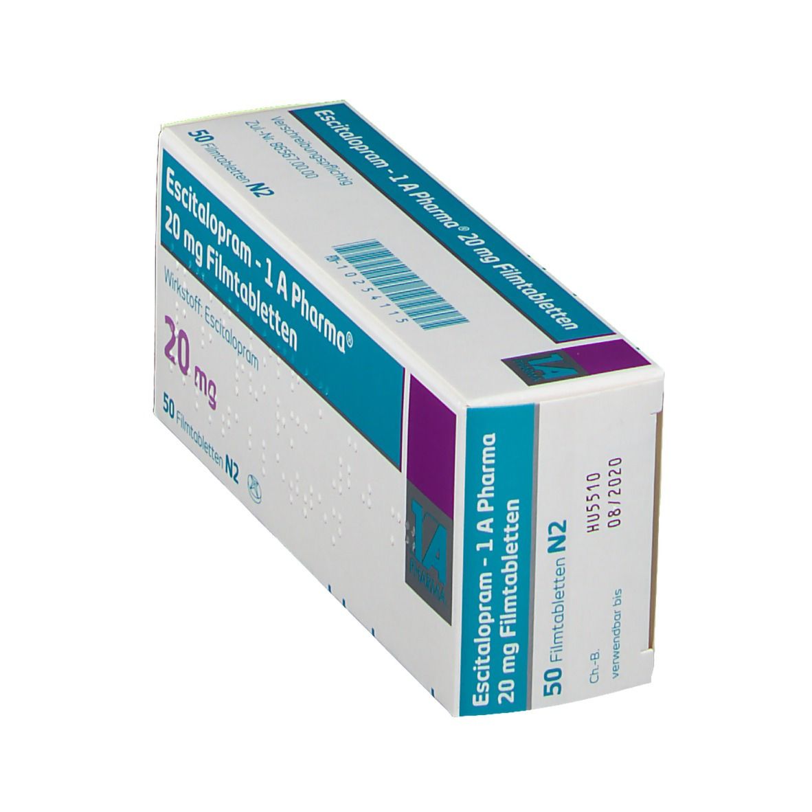 Escitalopram-1A Pharma 20 mg Filmtabletten 50 St