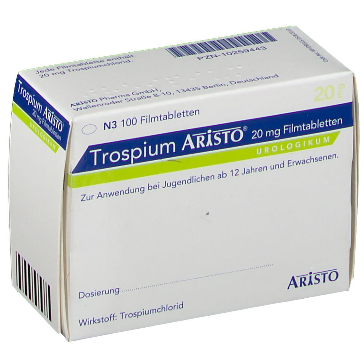 Trospium deals 20 mg