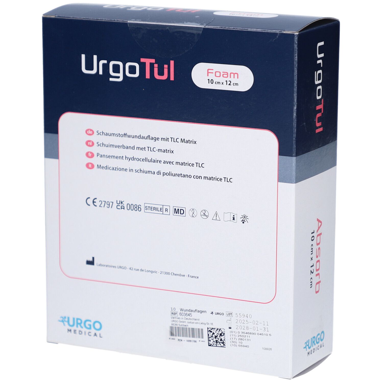 URGO® UrgoTül Foam 10 x 20 cm