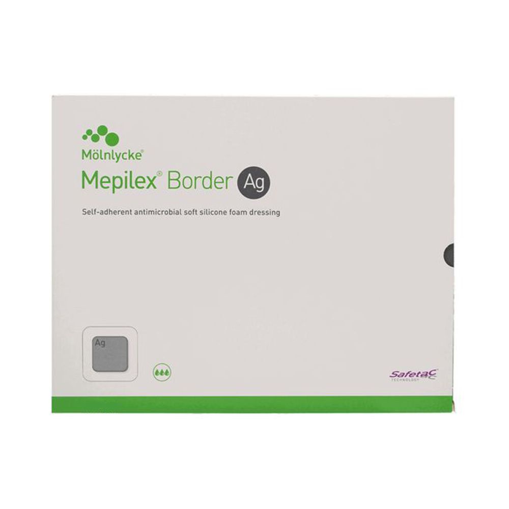 Mepilex Border Ag Schaumverb.10x12,5 cm steril 5 St Verband