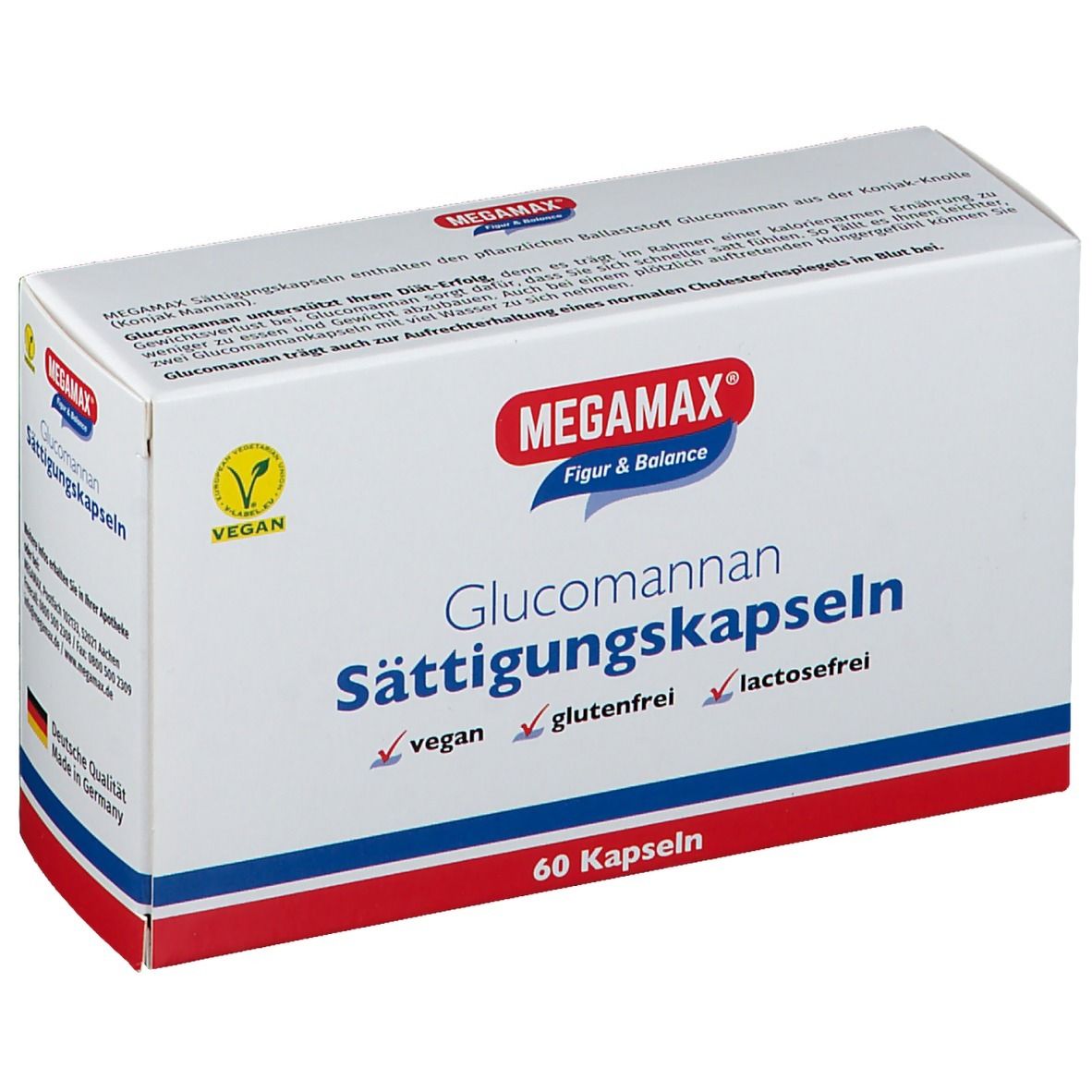 Megamax Sättigungskapseln Glucomannan