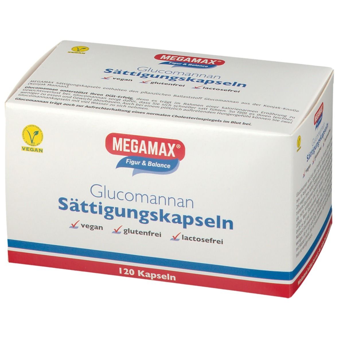 MEGAMAX® Glucomannan Sättigungskapseln zur Gewichtsreduktion