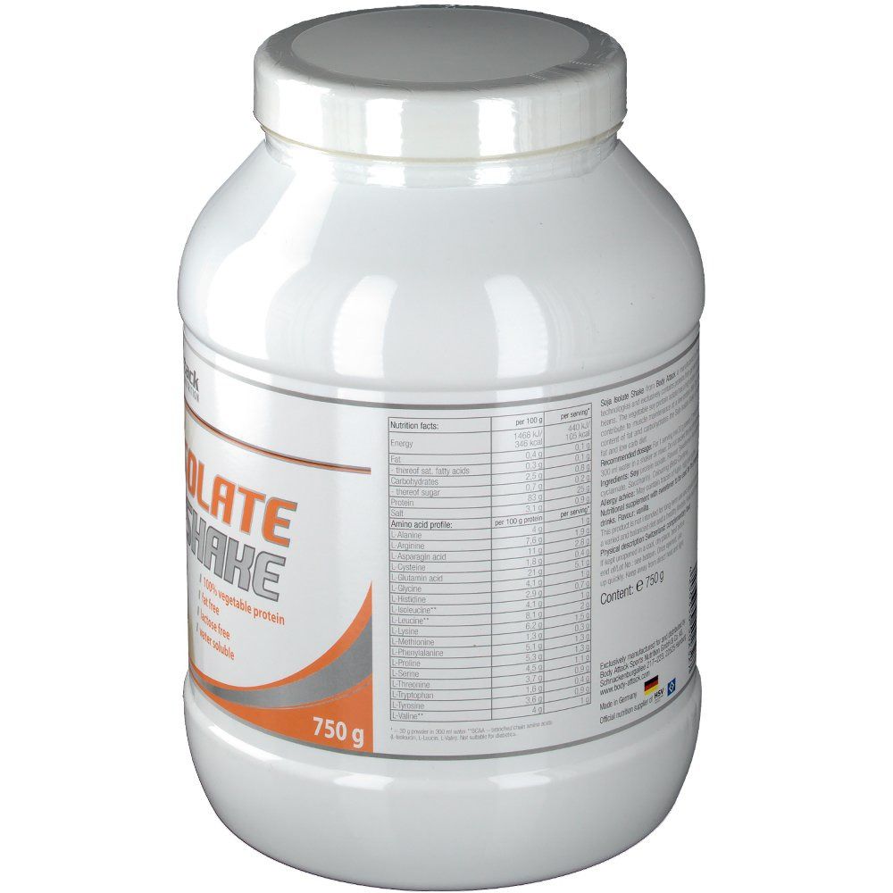 Body Attack Soja Isolate Shake Vanille