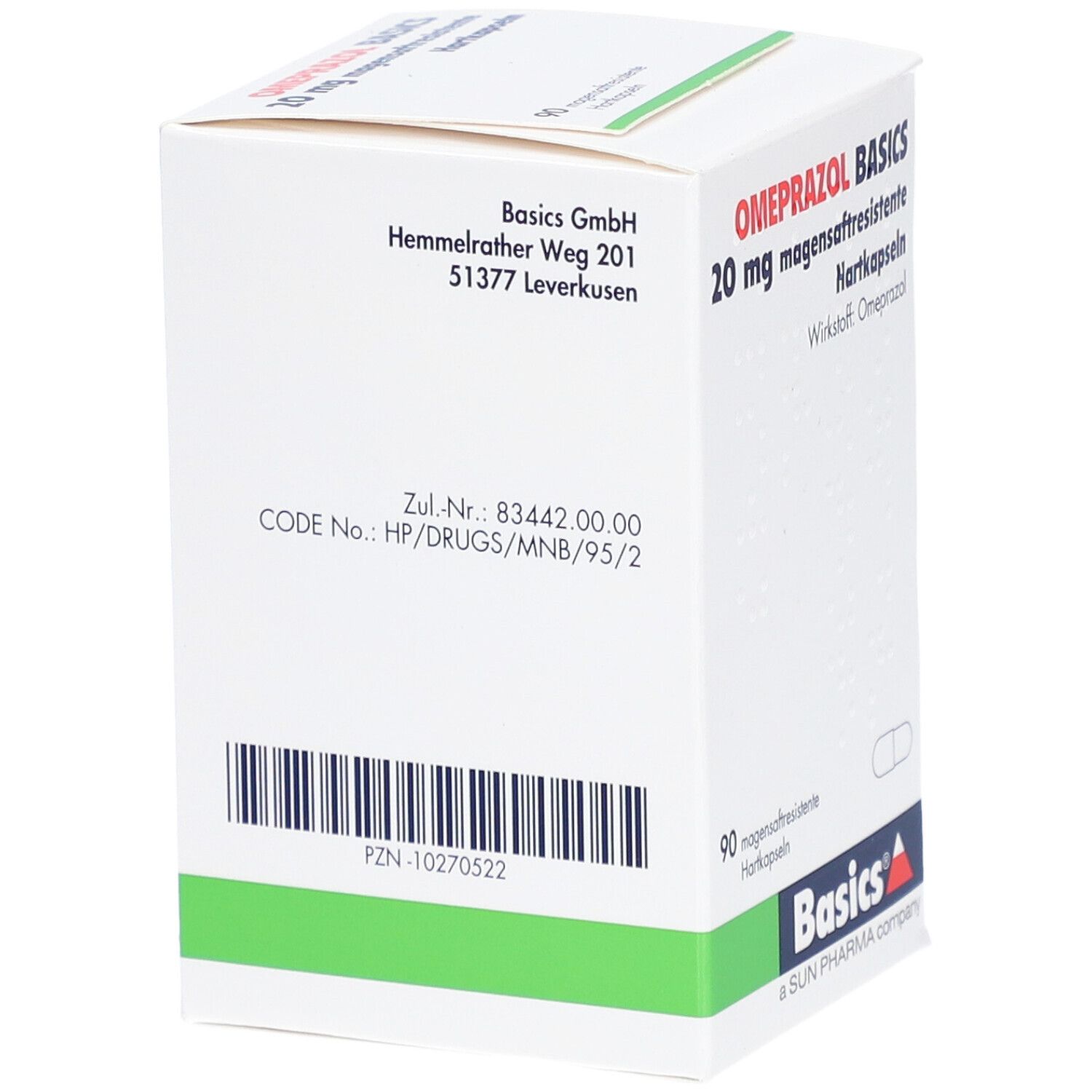 OMEPRAZOL BASICS 20 mg