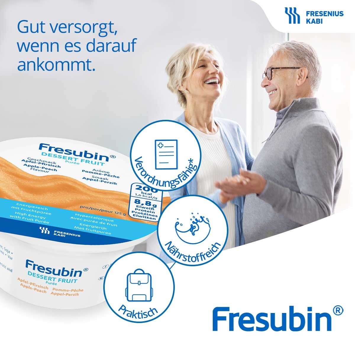 Fresubin Dessert Fruit Mischkarton | Aufbaukost bei Mangelernährung & Appetitlosigkeit