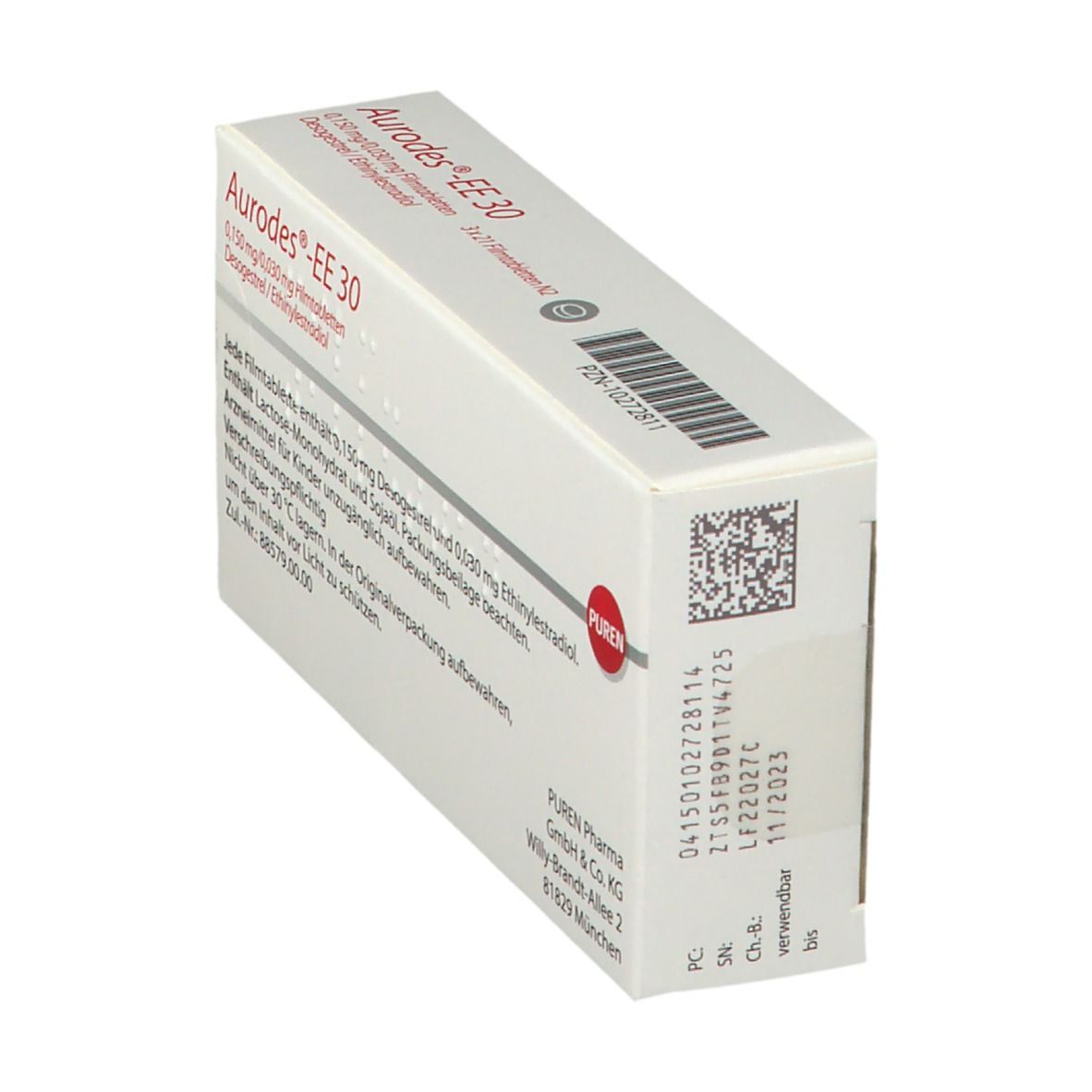 Aurodes®-EE 30 0,150 mg/0,030 mg