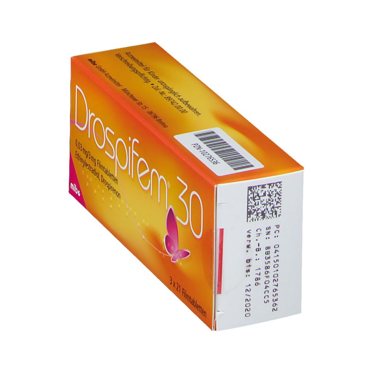 Drospifem 30 0,03 mg/3 mg Filmtabletten 3x21 St