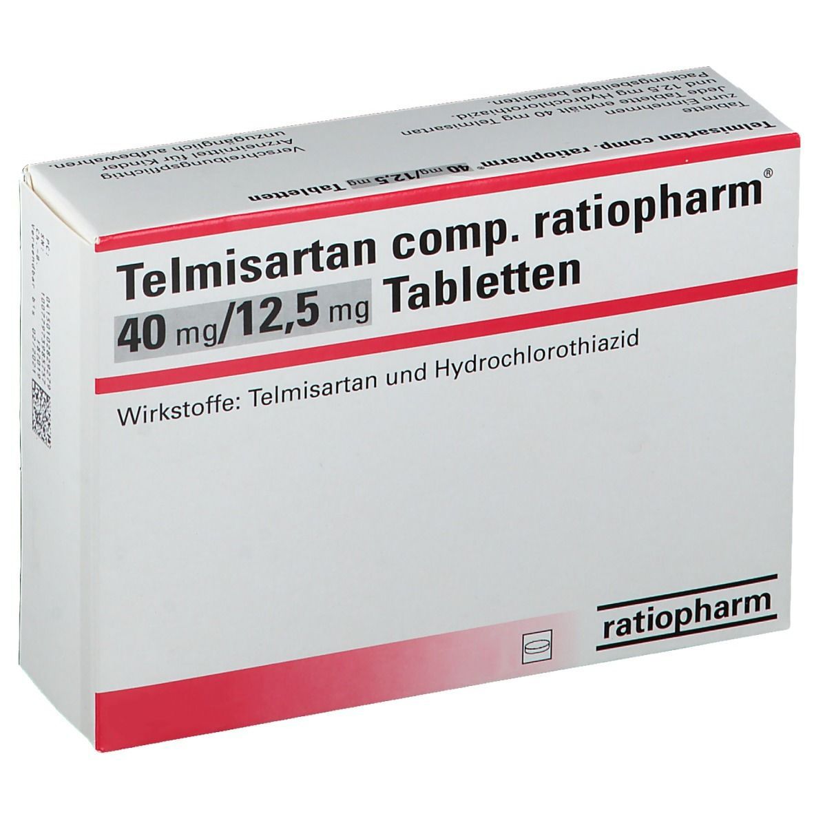 Telmisartan comp. ratiopharm® 40 mg/12,5 mg