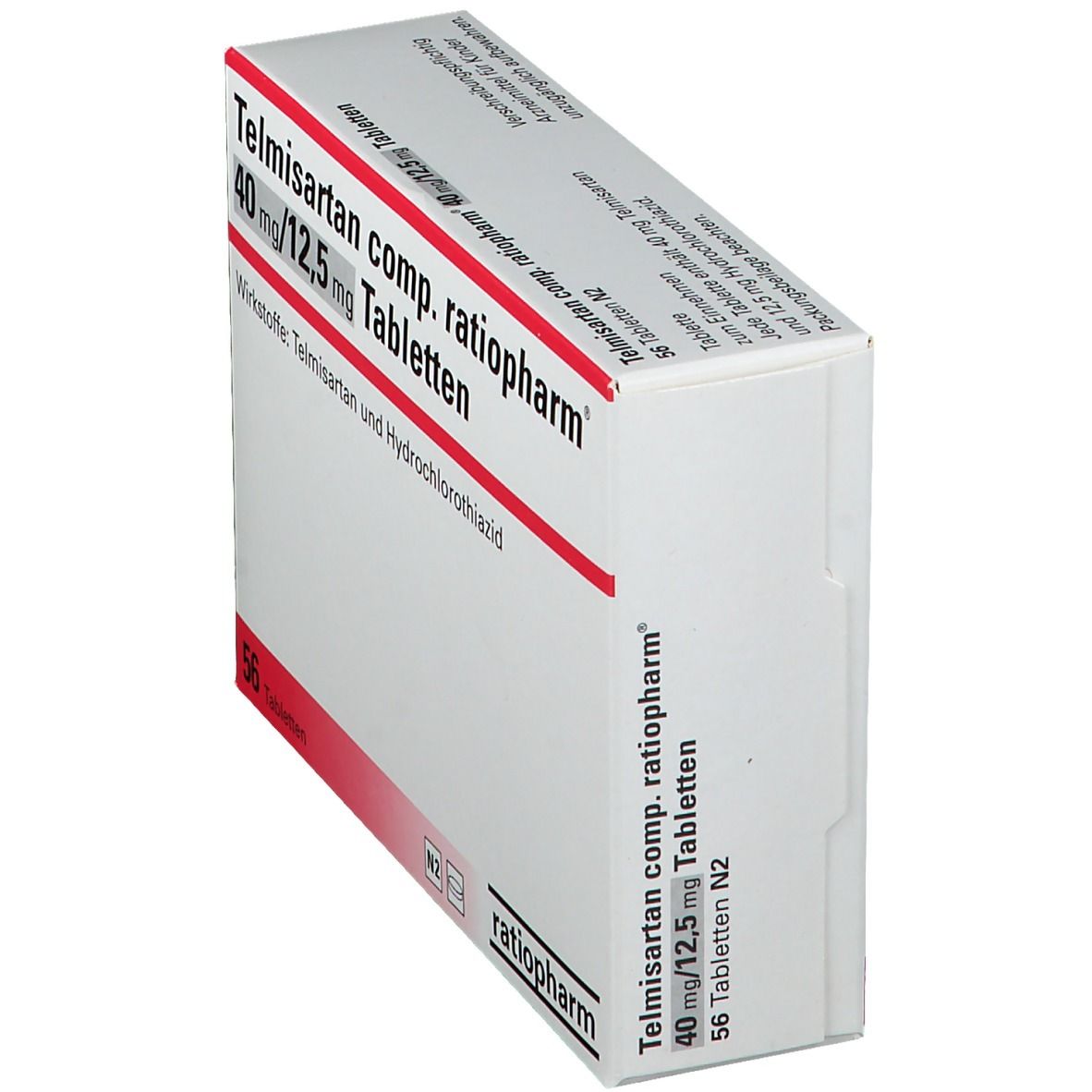 Telmisartan comp. ratiopharm® 40 mg/12,5 mg