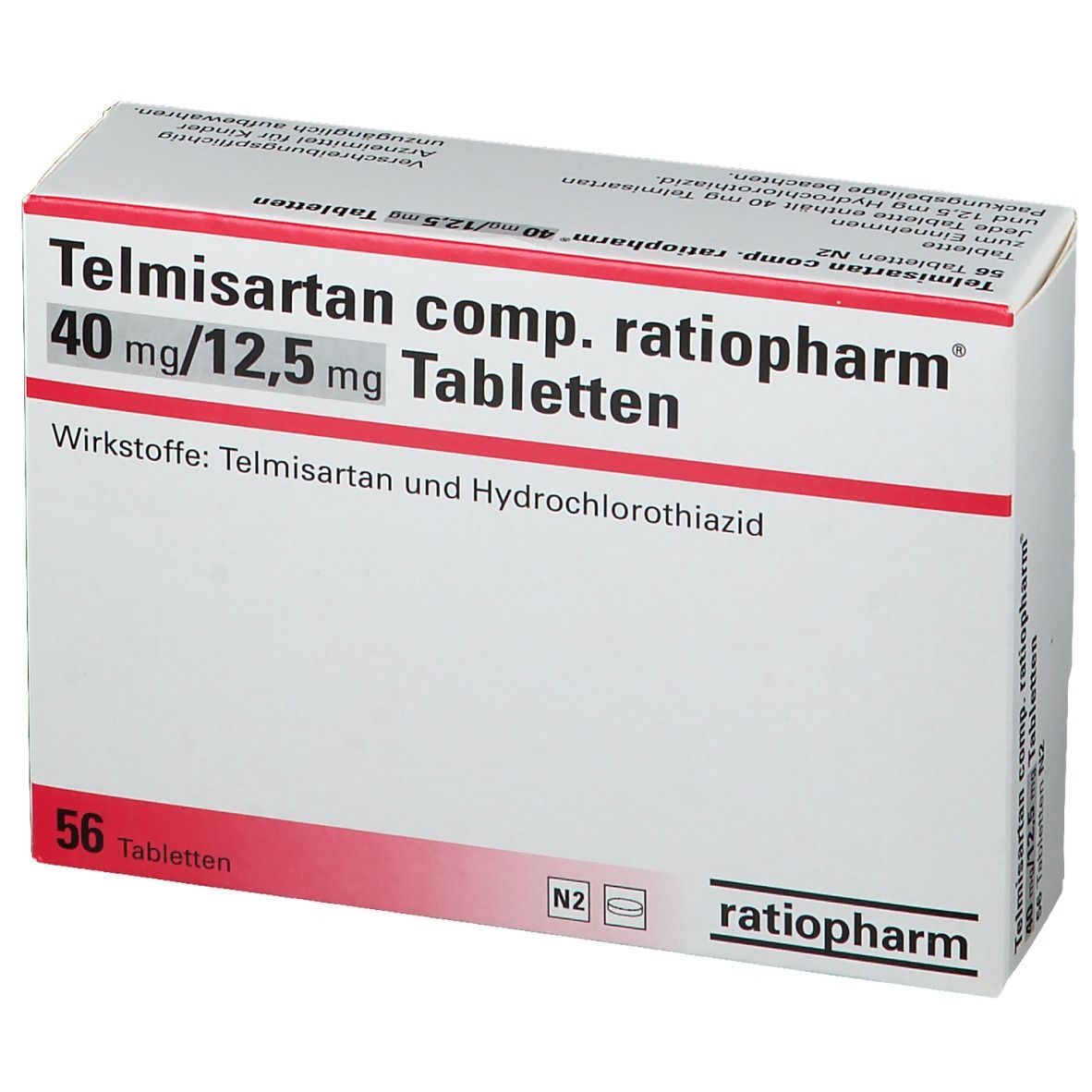 Telmisartan comp. ratiopharm® 40 mg/12,5 mg