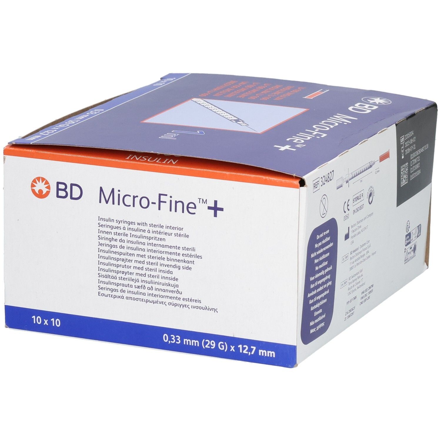 BD Micro-Fine+® Insulinspritzen 1 ml U-100 0,33 x 12,7 mm
