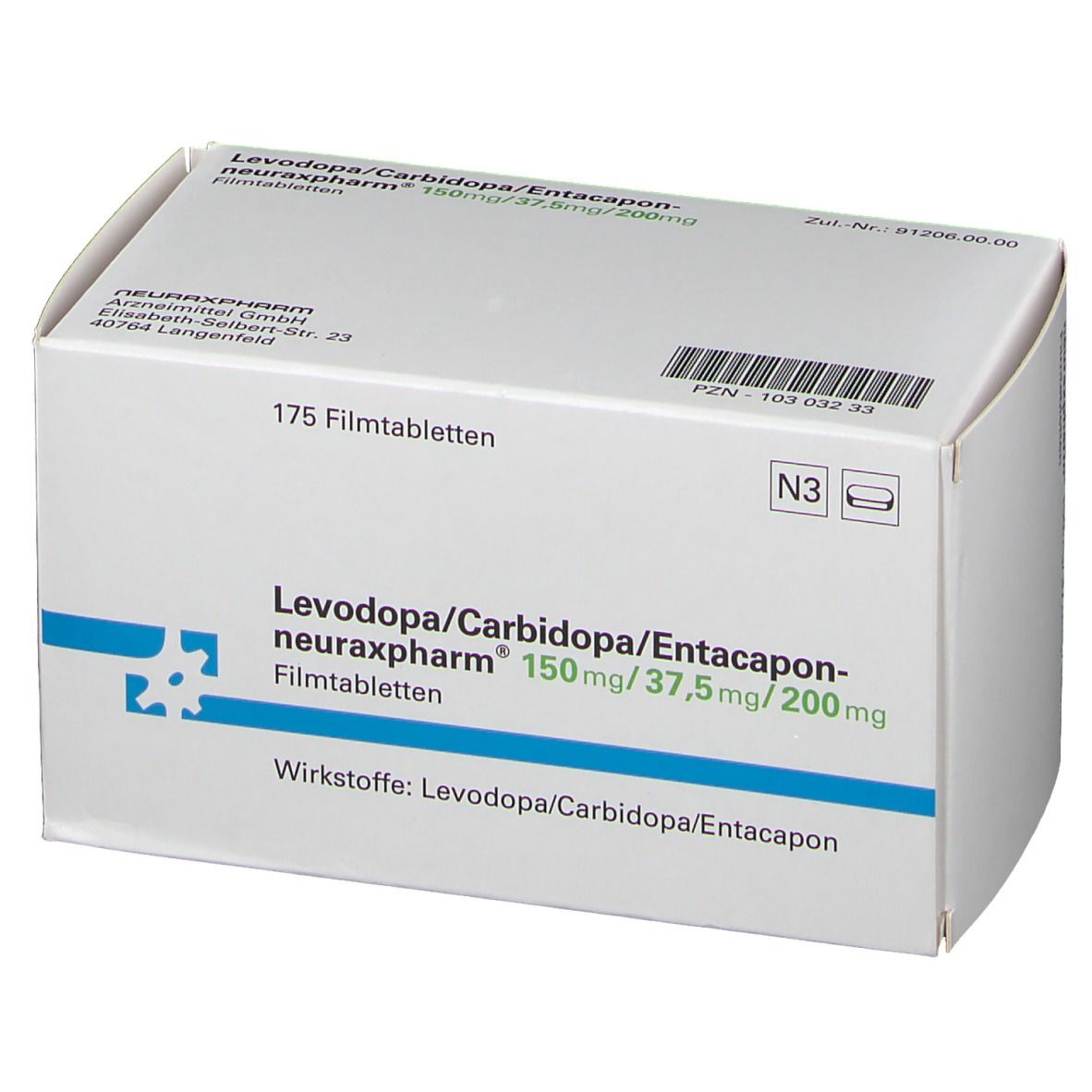 Levodopa/Carbidopa/Entacapon-neuraxpharm® 150 mg/37,5 mg/200 mg