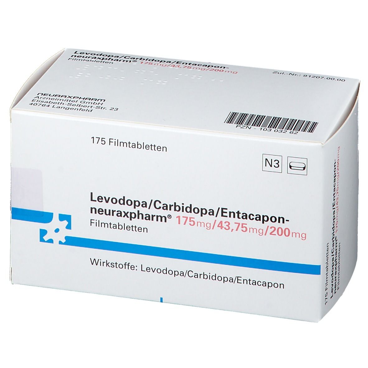 Levodopa/Carbidopa/Entacapon-neuraxpharm® 175 mg/43,75 mg/200 mg
