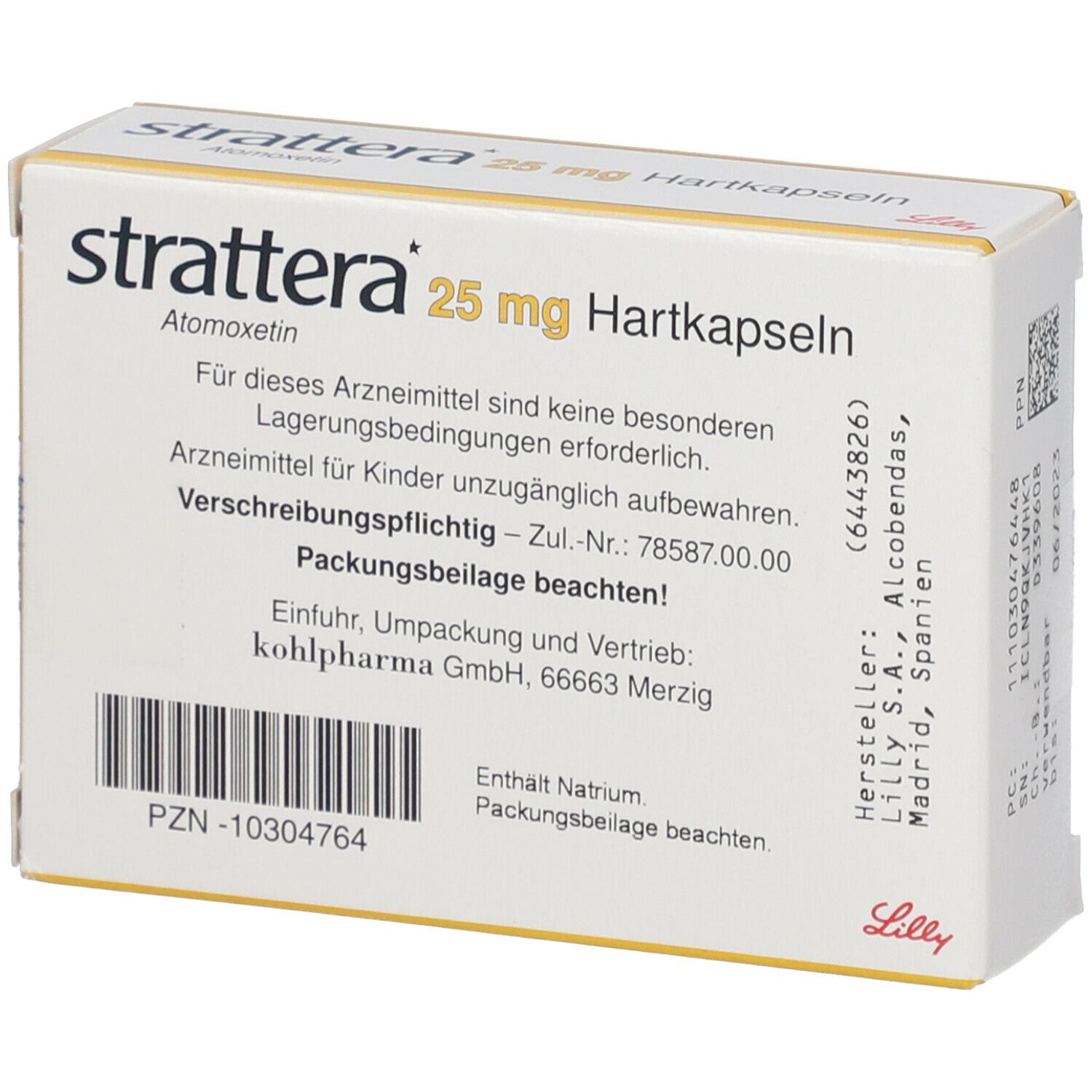 STRATTERA 25 mg Hartkapseln