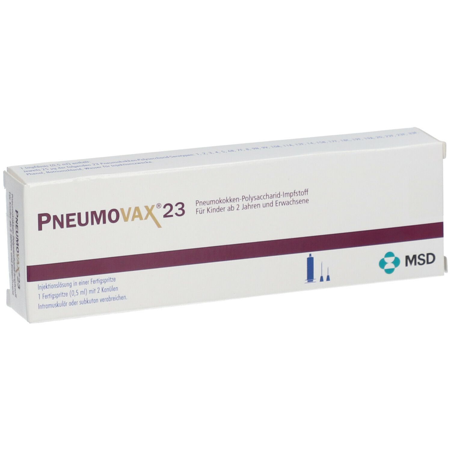 PNEUMOVAX® 23 0,5 ml mit dem ERezept kaufen Shop Apotheke