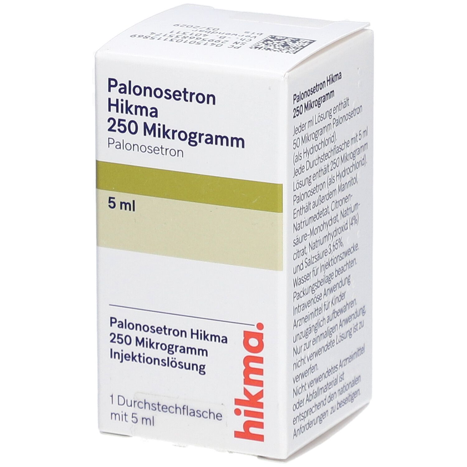 PALONOSETRON Hikma 250 Mikrogramm/5 ml Inj.-Lsg.
