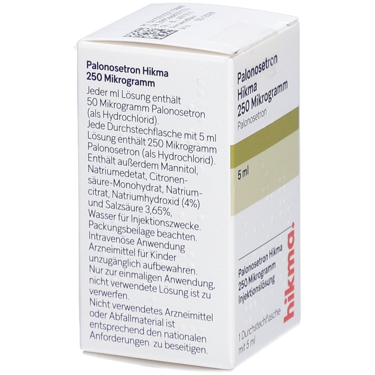 PALONOSETRON Hikma 250 Mikrogramm/5 ml Inj.-Lsg.
