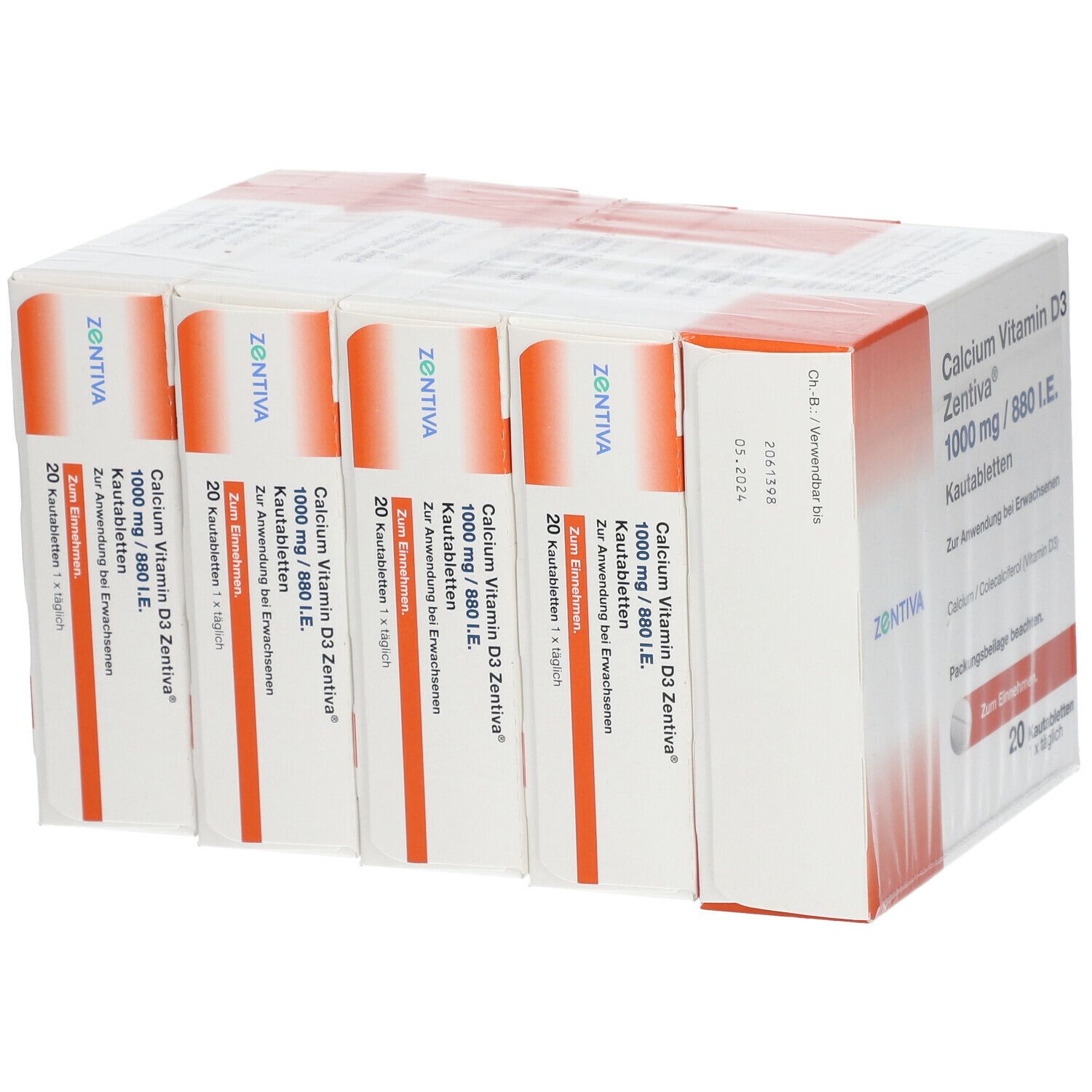 Calcium Vitamin D3 Zentiva® 1000 mg/880 I.E.