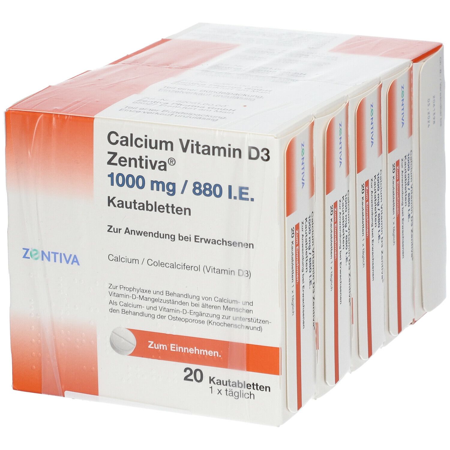 Calcium Vitamin D3 Zentiva® 1000 mg/880 I.E.