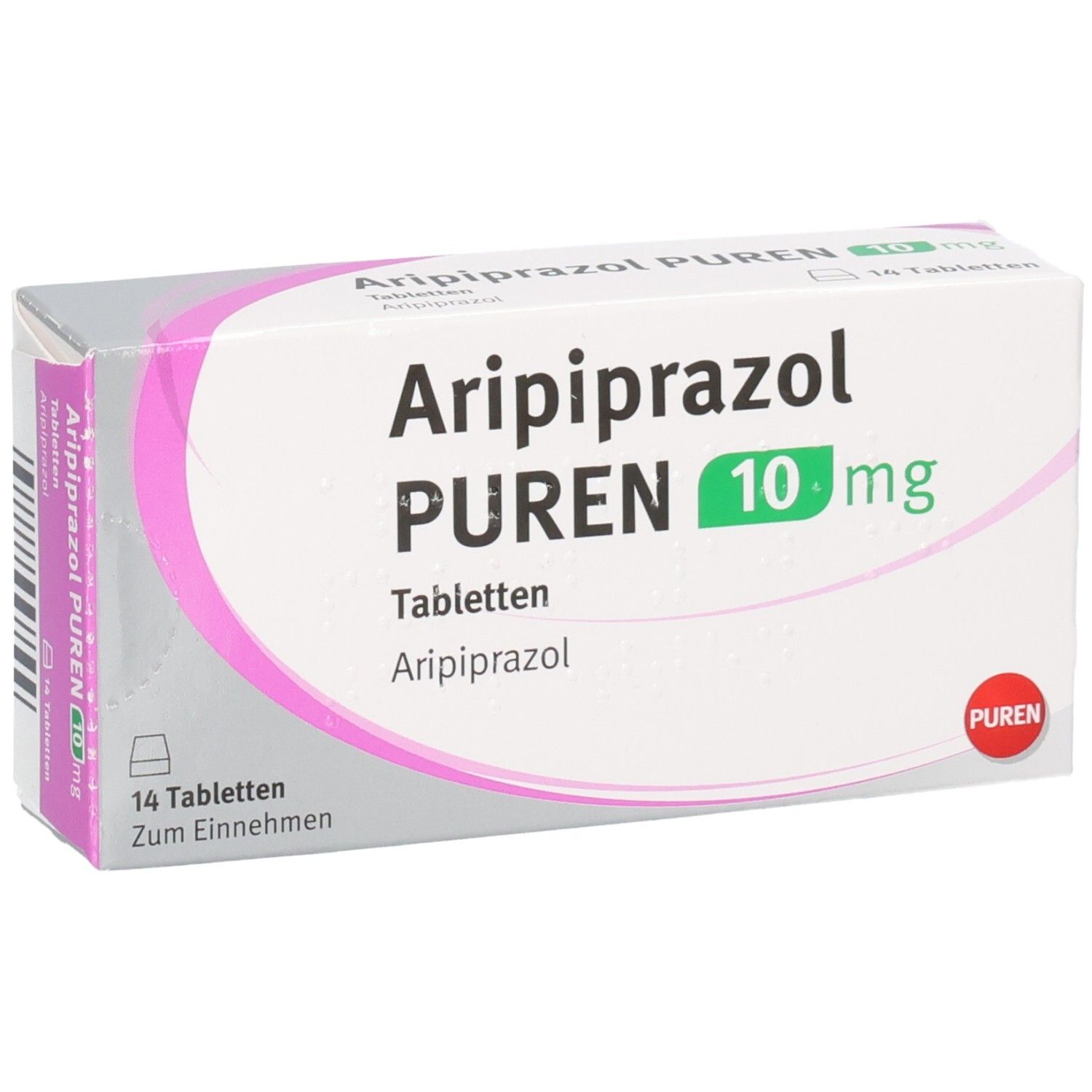 Aripiprazol PUREN 10 mg Tabletten, 14 Tabletten.