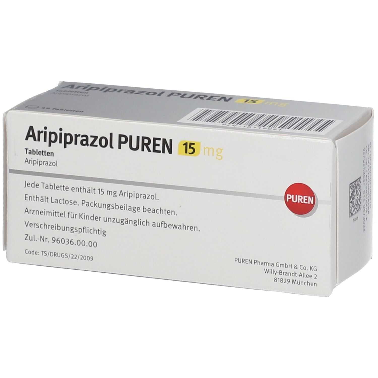 Aripiprazol PUREN 15 mg
