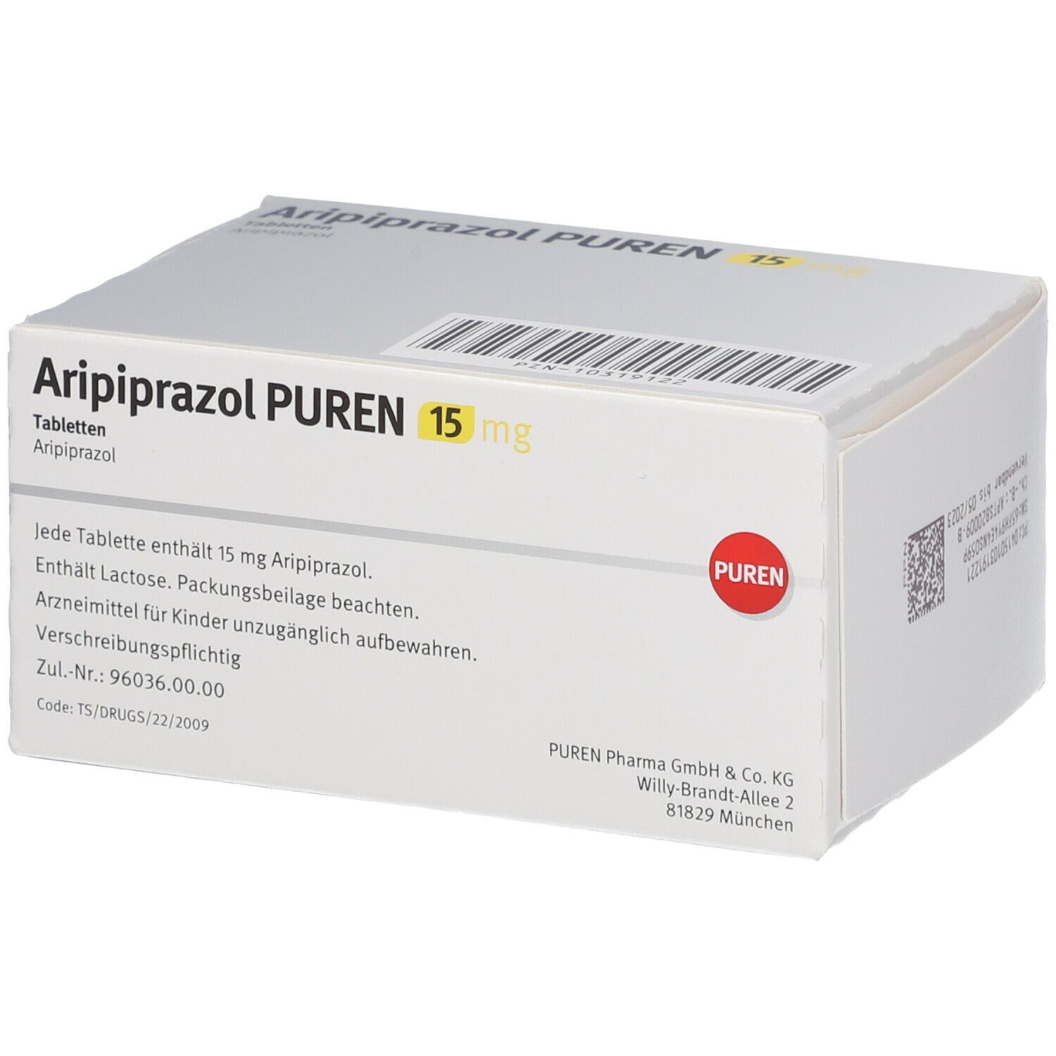 Aripiprazol PUREN 15 mg