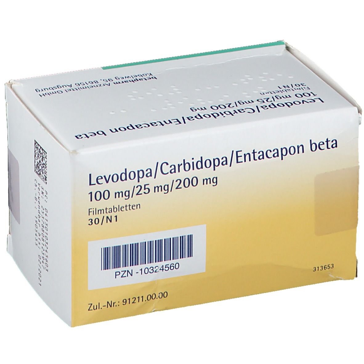 Levodopa/Carbidopa/Entacapon beta 100 mg/25 mg/200 mg