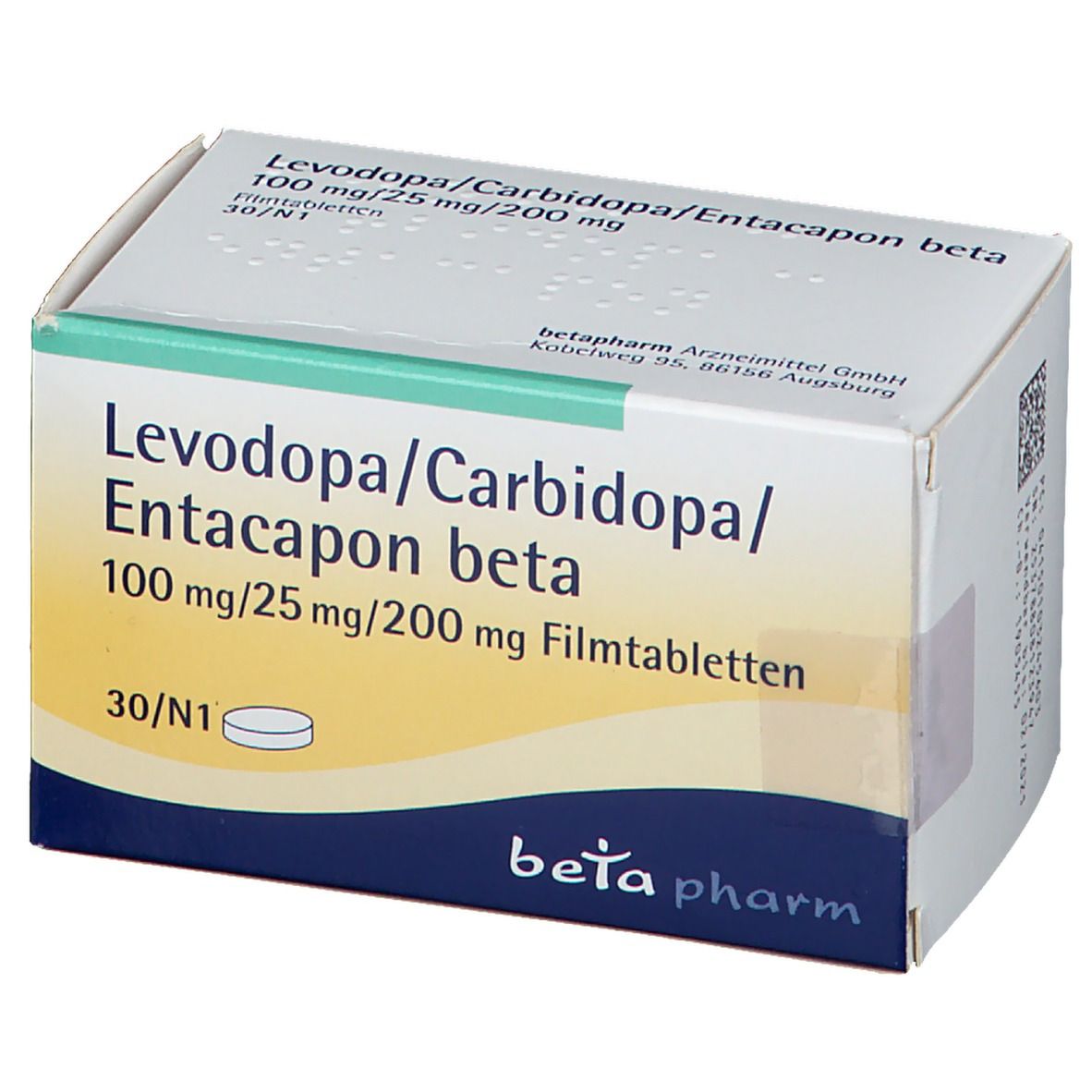 Levodopa/Carbidopa/Entacapon beta 100 mg/25 mg/200 mg