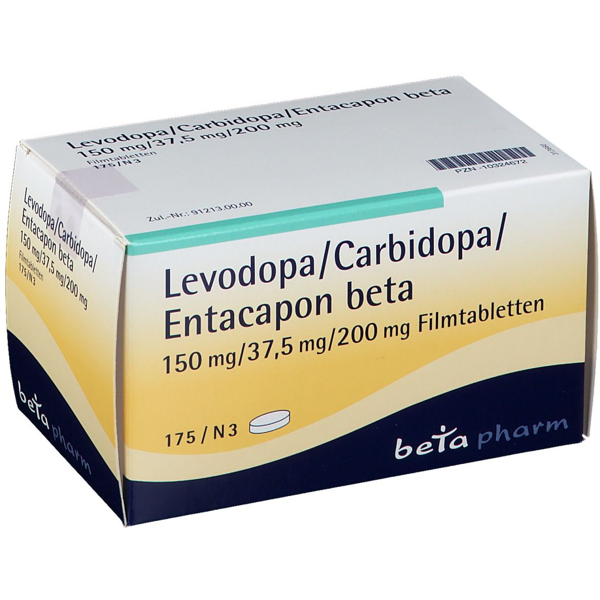 Levodopa/Carbidopa/Entacapon beta 150 mg/37,5 mg/200 mg
