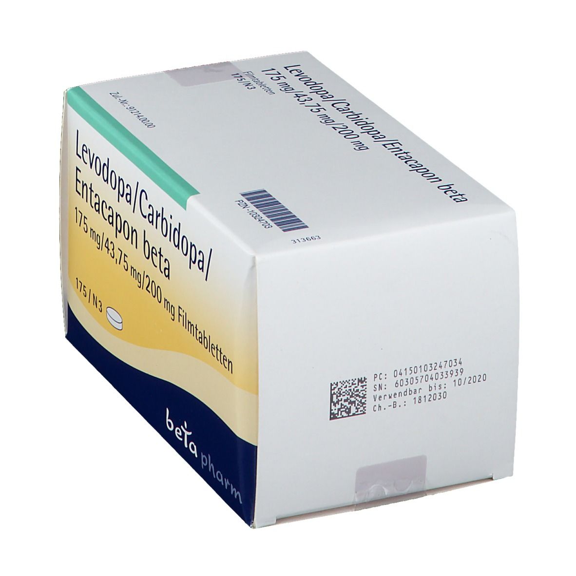 Levodopa/Carbidopa/Entacapon beta 175 mg/43,75 mg/200 mg