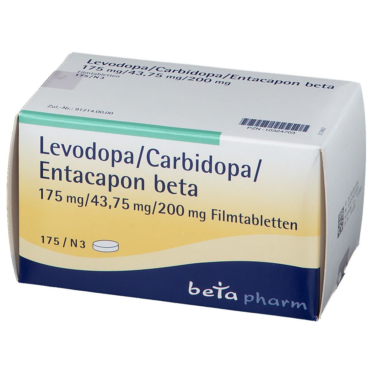 Levodopa/Carbidopa/Entacapon beta 175 mg/43,75 mg/200 mg