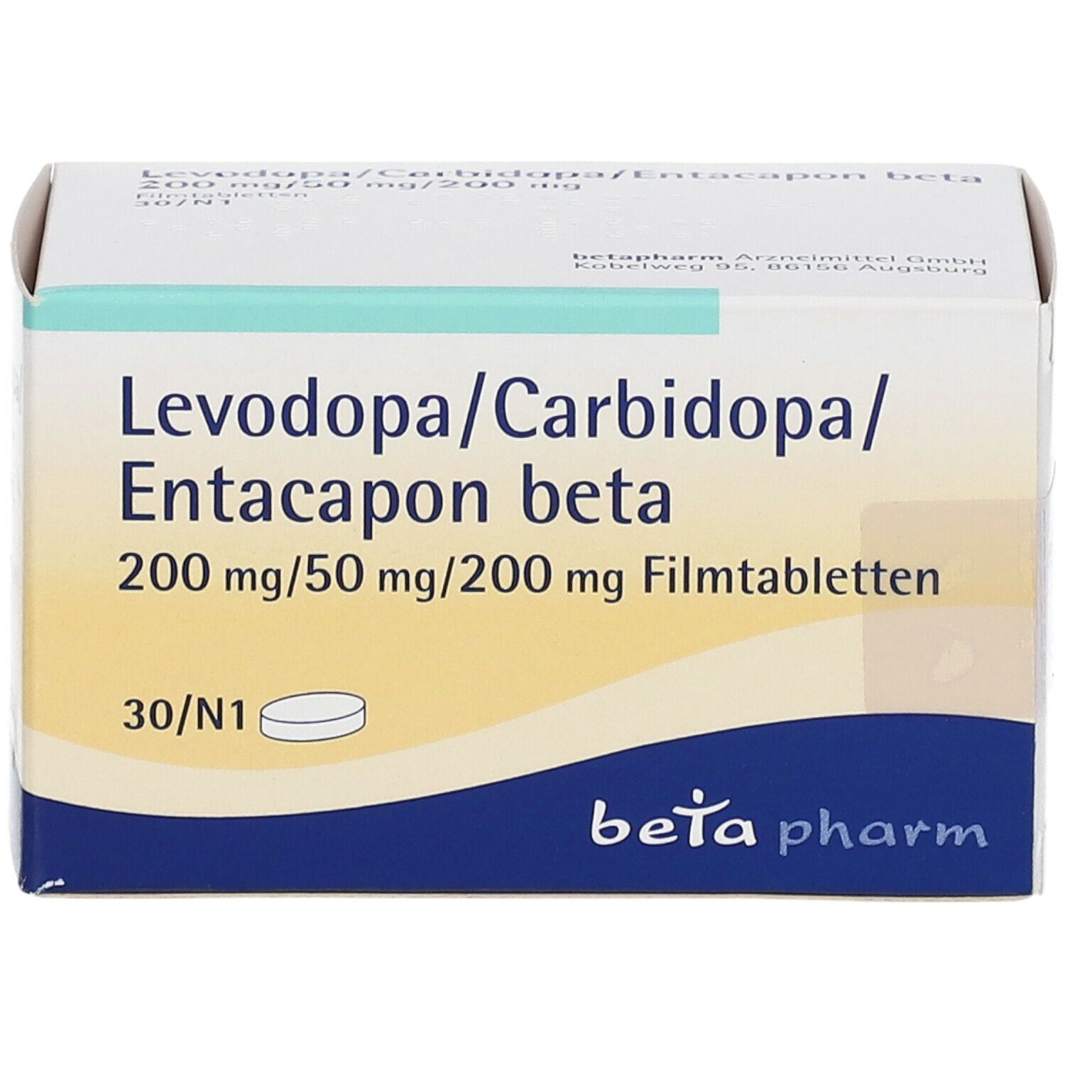 Levodopa/Carbidopa/Entacapon beta 200 mg/50 mg/200 mg