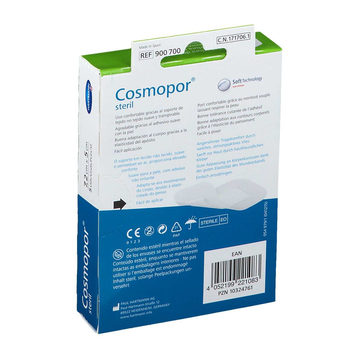 Cosmopor® steril 7,2x5 cm