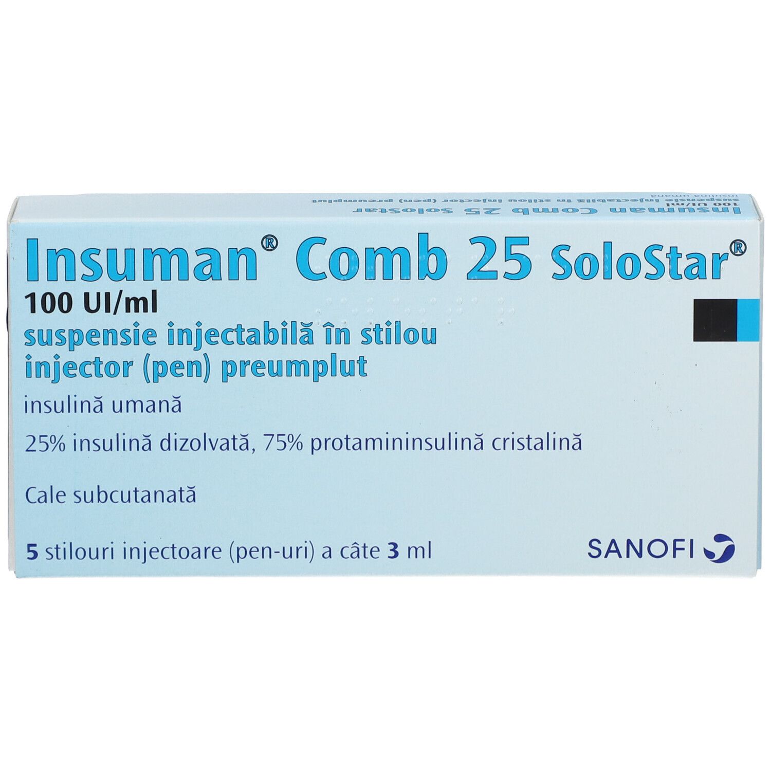 INSUMAN Comb 25 100 I.E./ml SoloStar Fertigpen