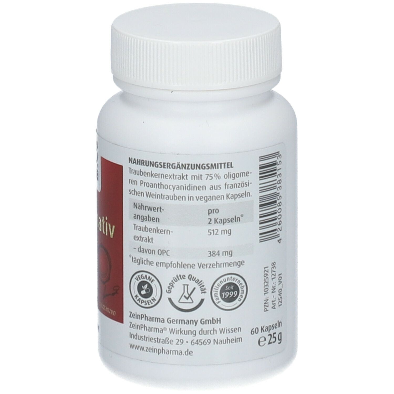 ZeinPharma® OPC Kapseln nativ 192 mg 60 St - SHOP APOTHEKE