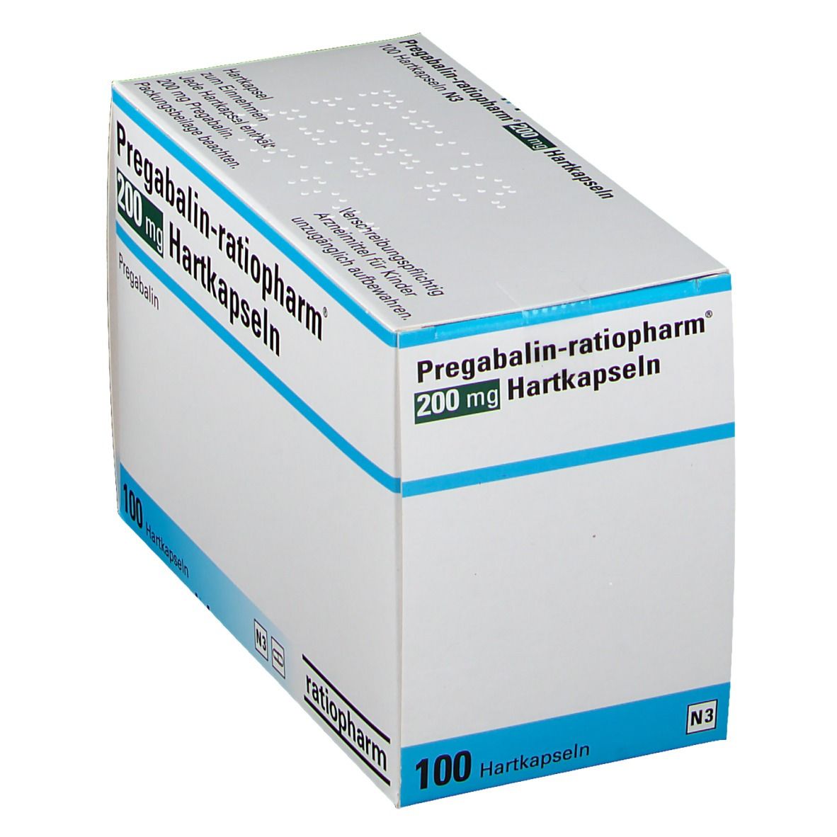 PREGABALIN-ratiopharm 200 mg Hartkapseln 100 St