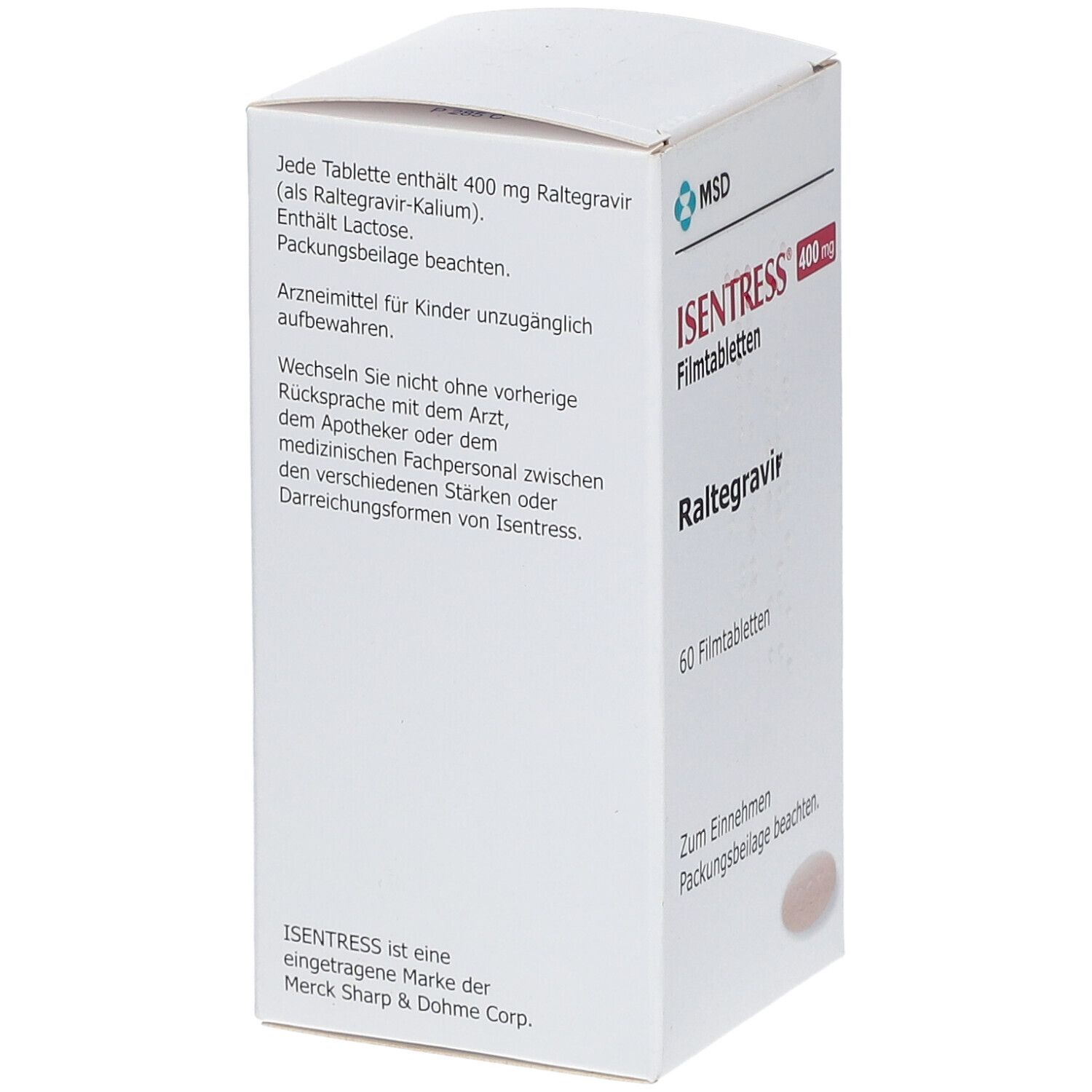 Isentress 400 mg Filmtabletten 60 St