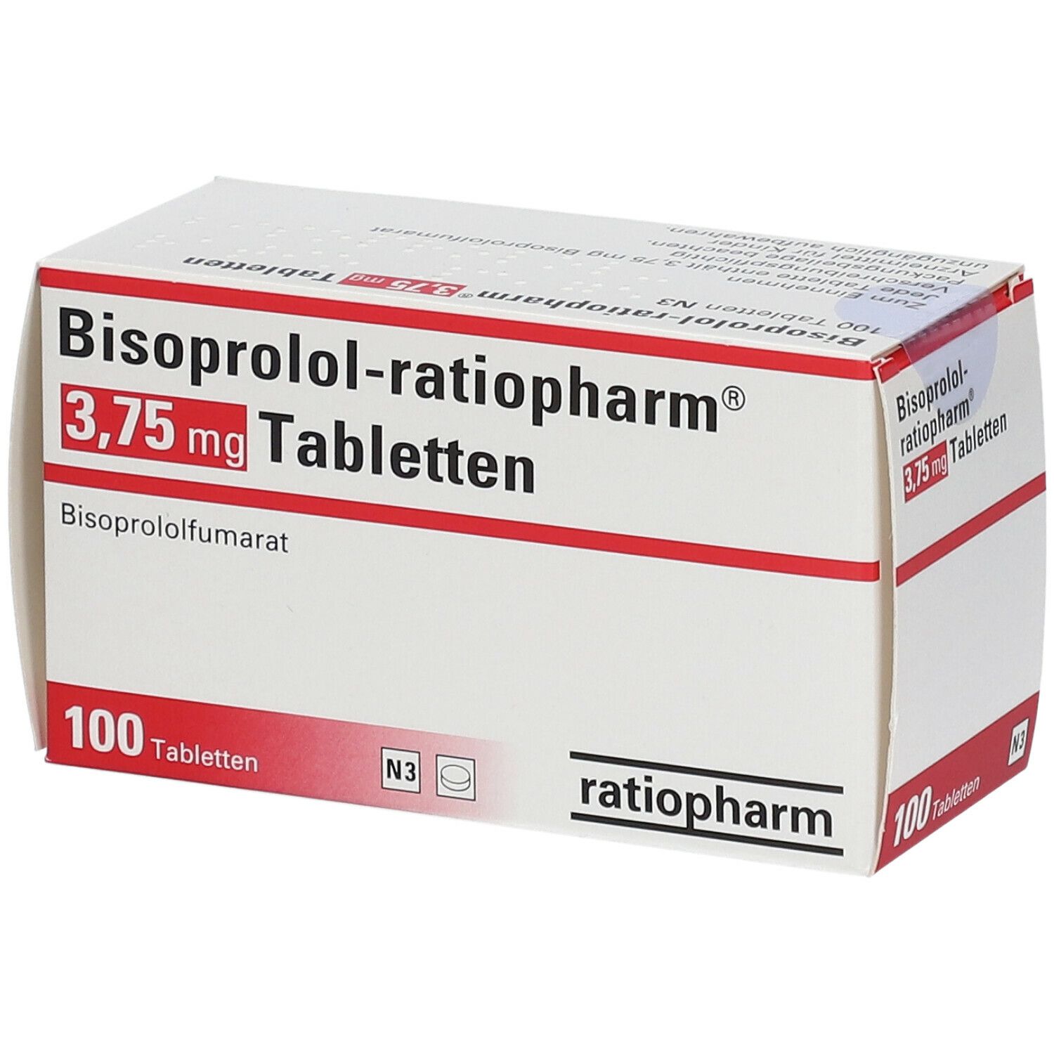 Bisoprolol-ratiopharm® 3,75 mg