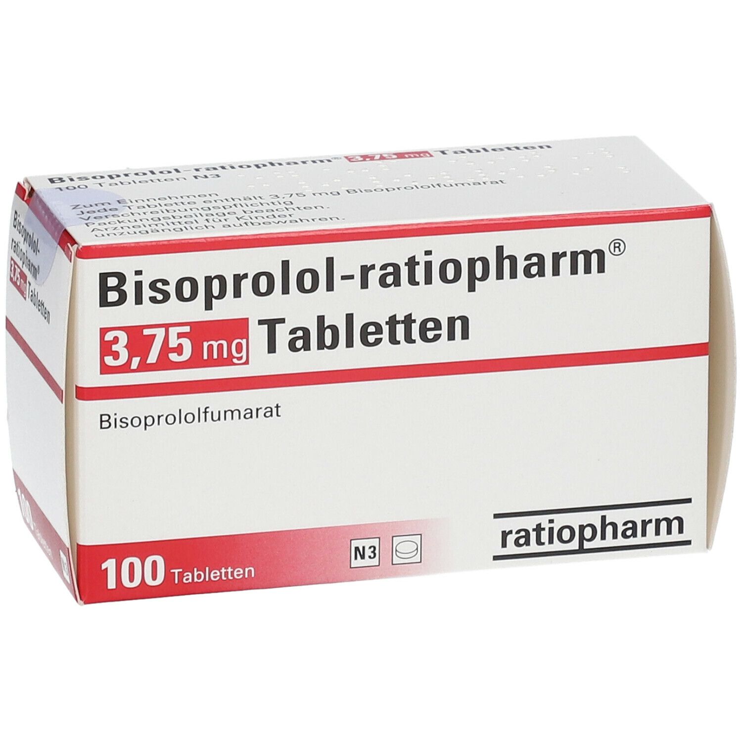 Bisoprolol-ratiopharm® 3,75 mg