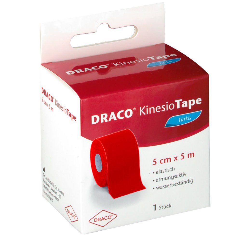 Draco KinesioTape Rot 5 cm x 5 m