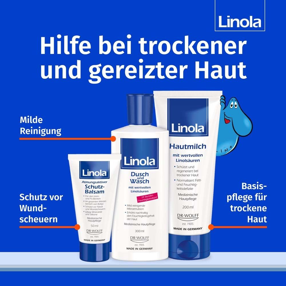 Linola Schutz-Balsam - Wundschutzcreme bei Hautwolf oder gereizter Haut