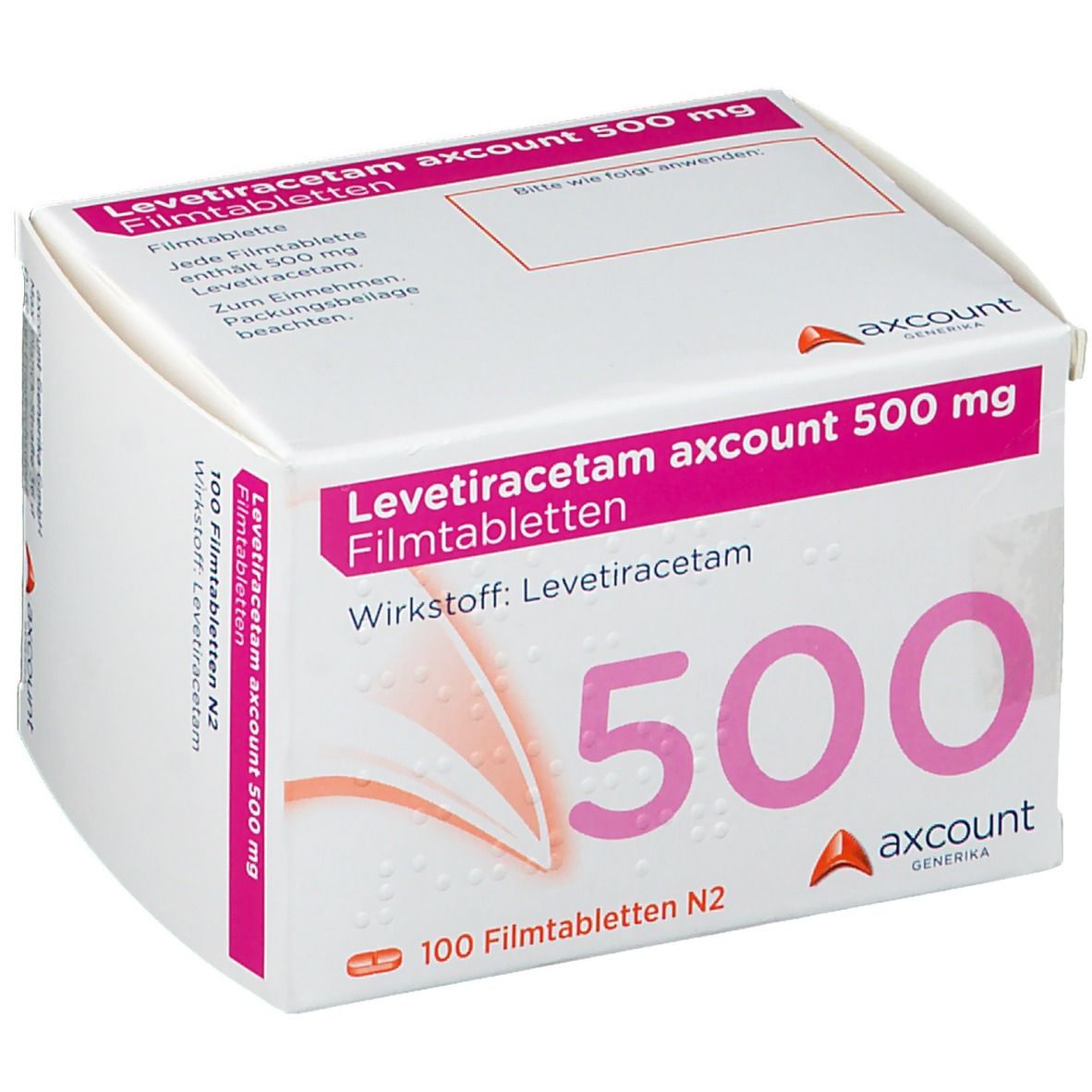 Levetiracetam axcount 500 mg