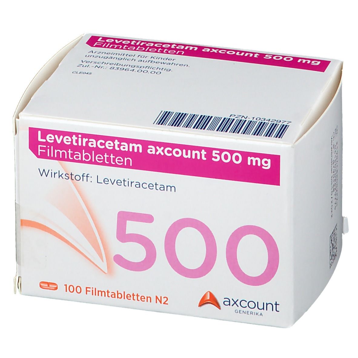 Levetiracetam axcount 500 mg