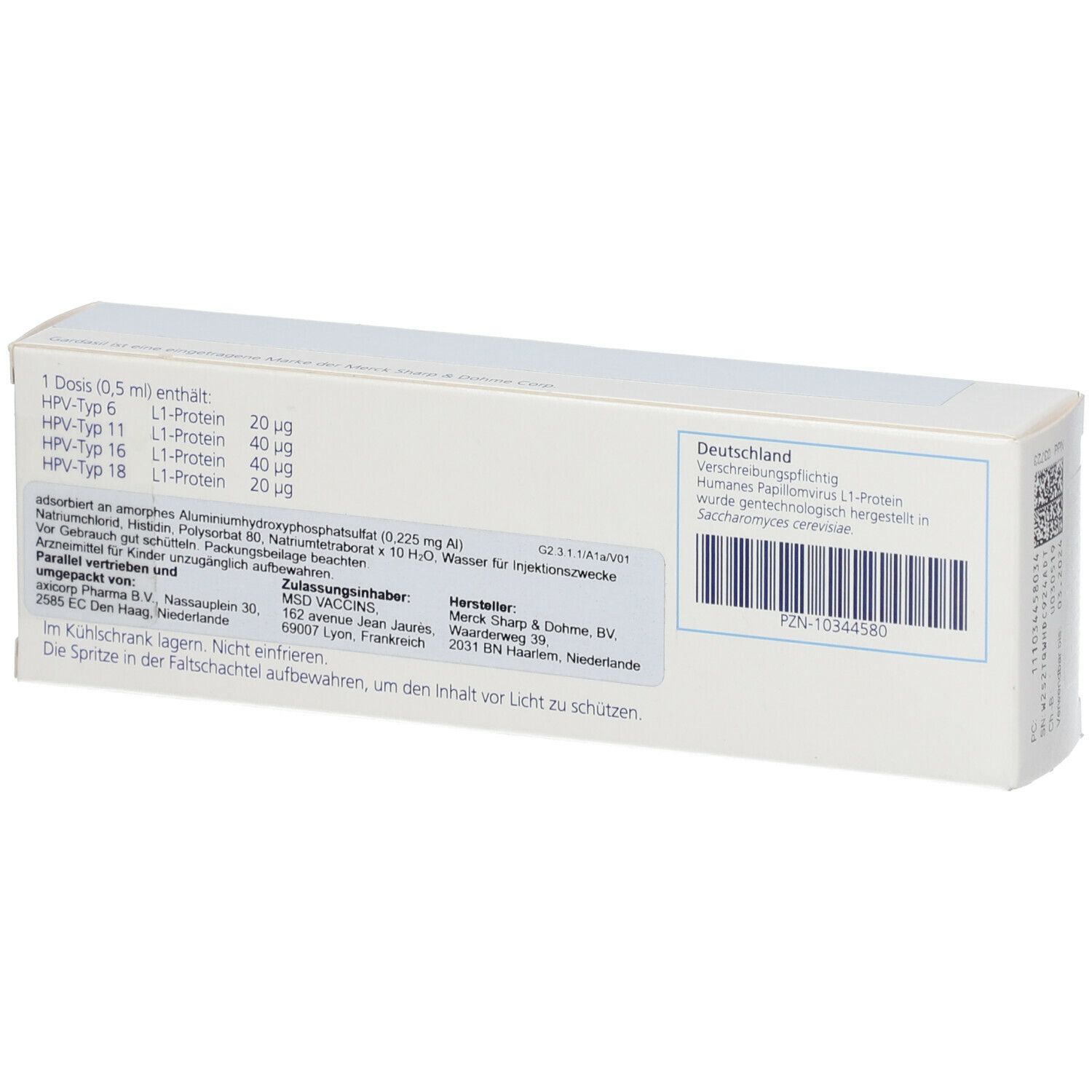 GARDASIL Inj.-Sus.i.e.Fertigspr.ohne Kanülenschutz