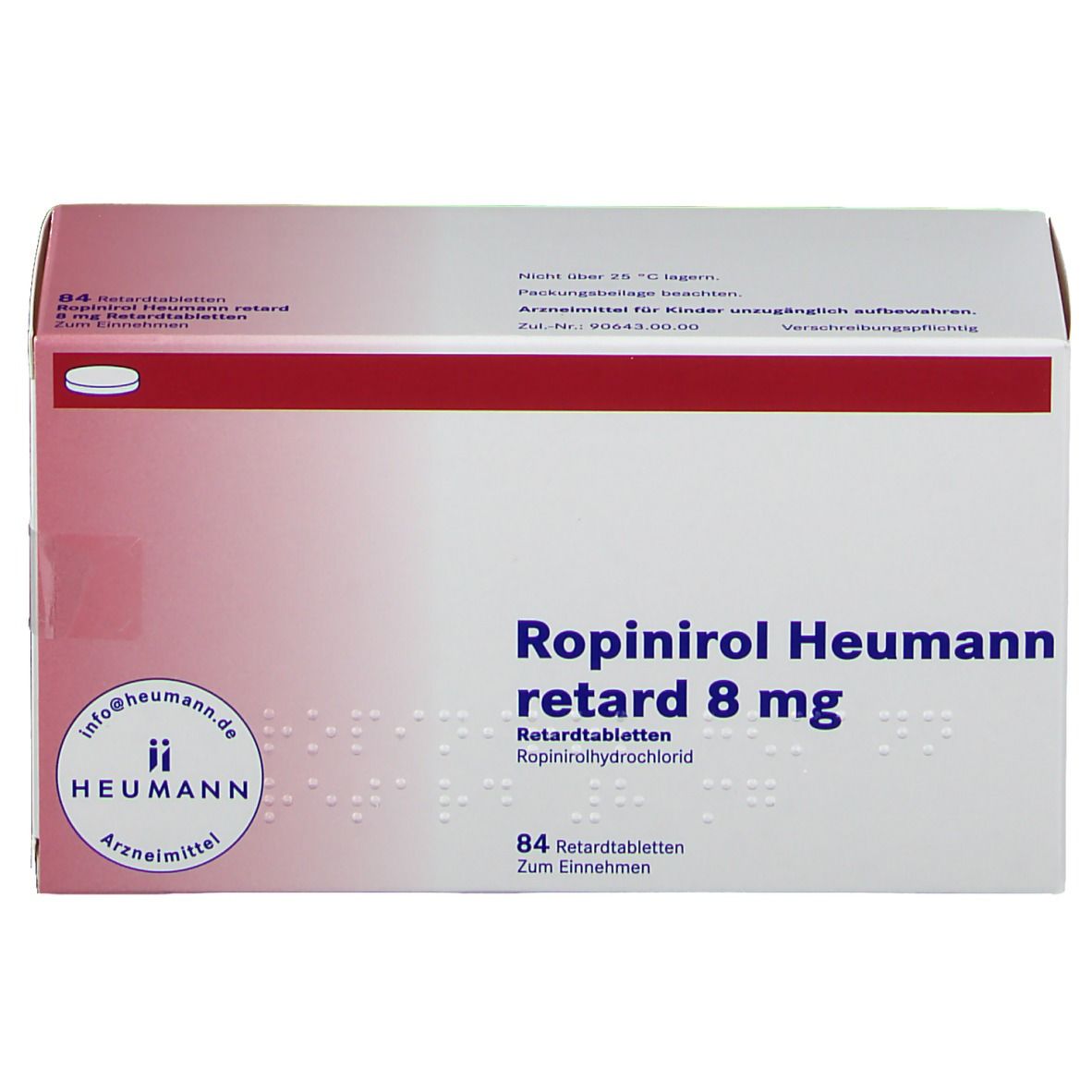 Ropinirol Heumann retard 8 mg