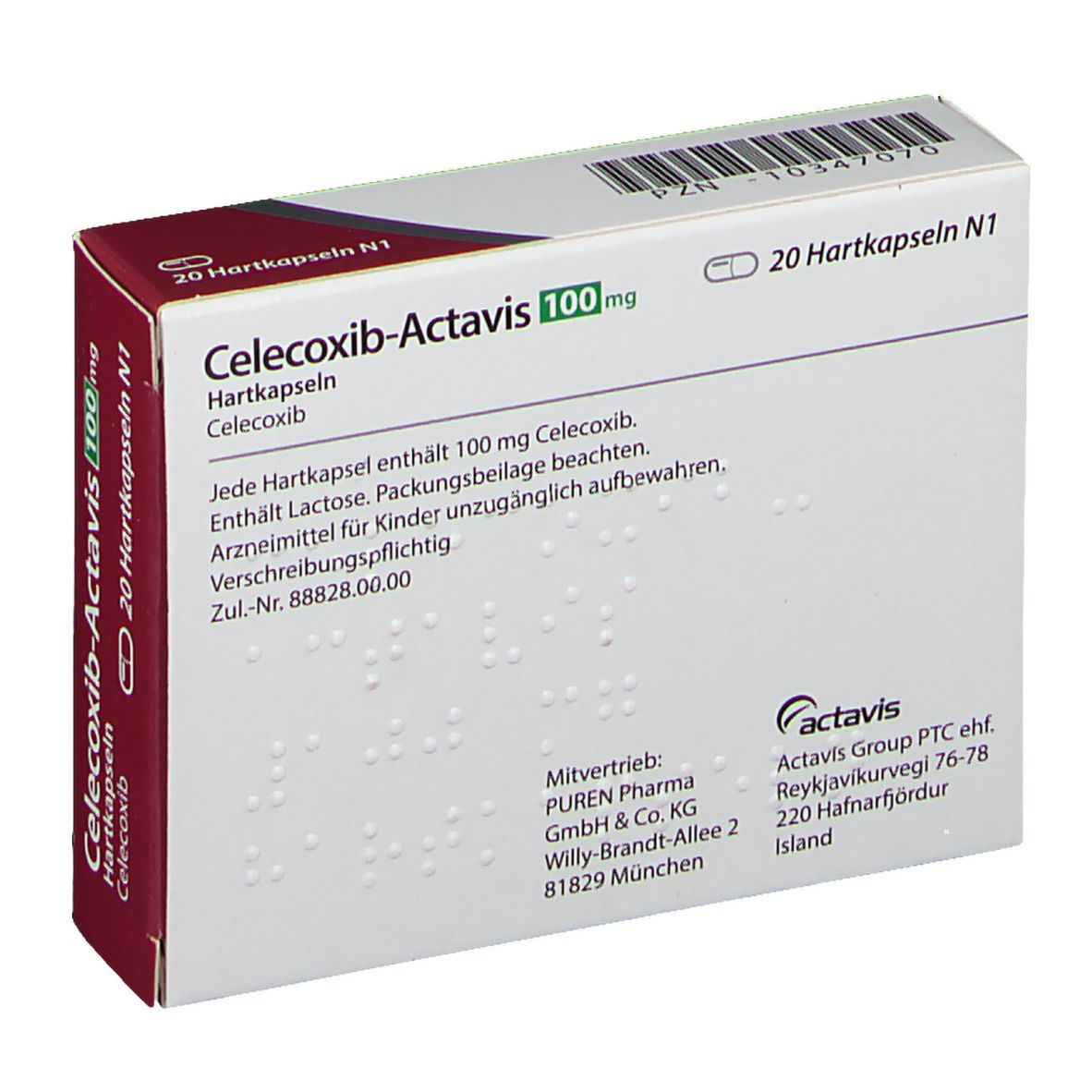 CELECOXIB ACTAVIS 100MG