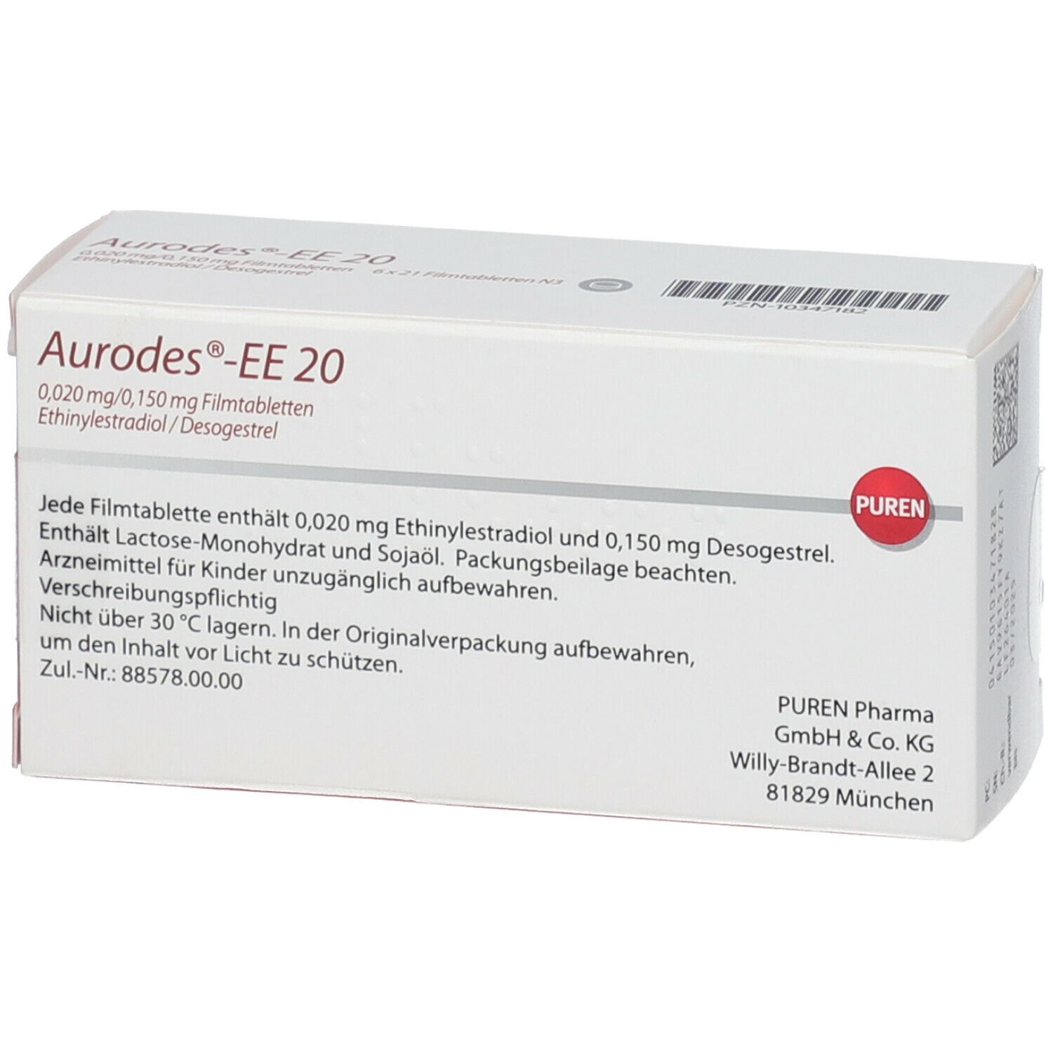 Aurodes®-EE 20 0,020 mg/0,150 mg