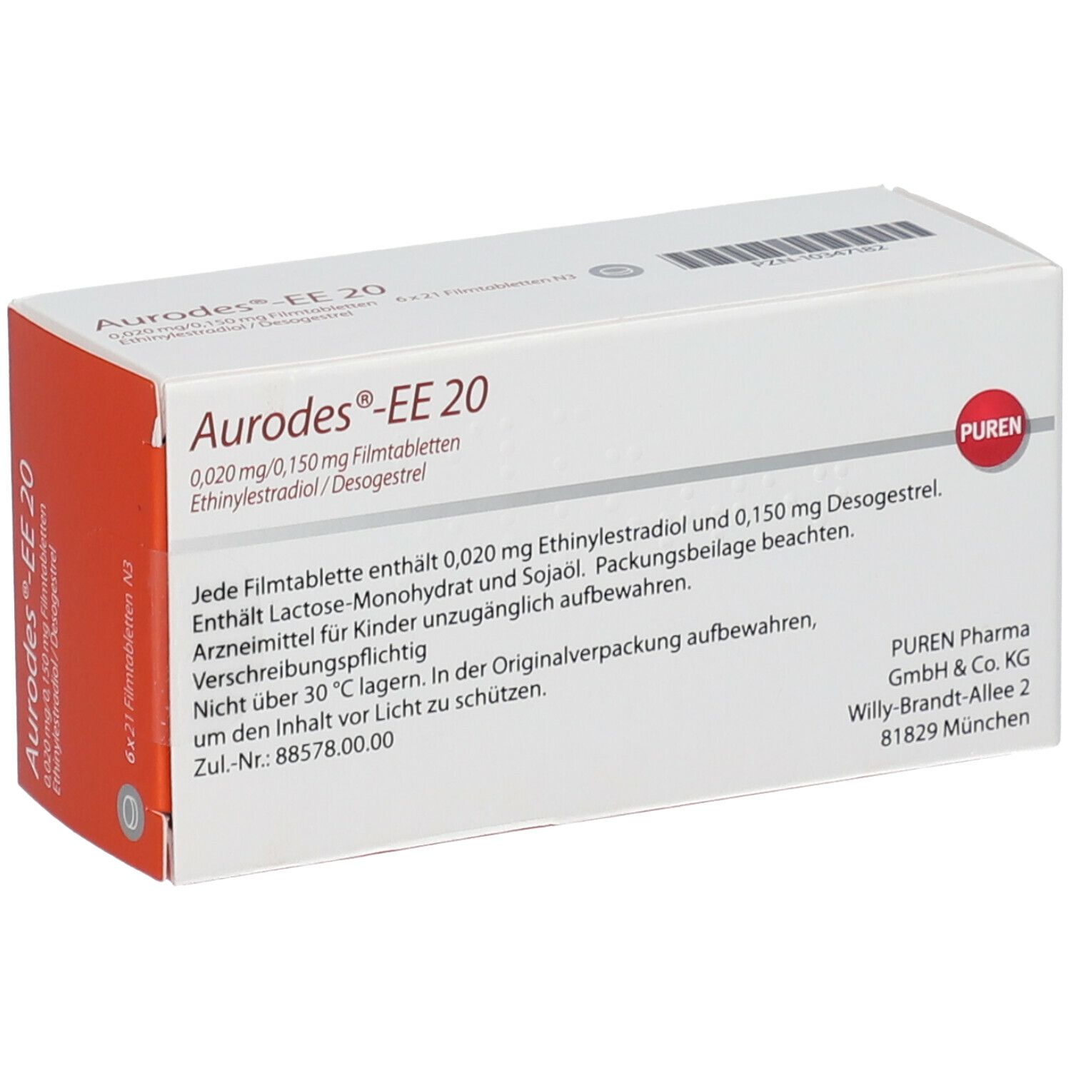 Aurodes®-EE 20 0,020 mg/0,150 mg