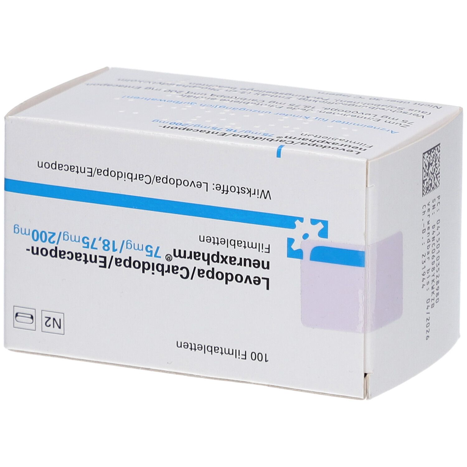 Levodopa/Carbidopa/Entacapon-neuraxpharm® 75 mg/18,75 mg/200 mg